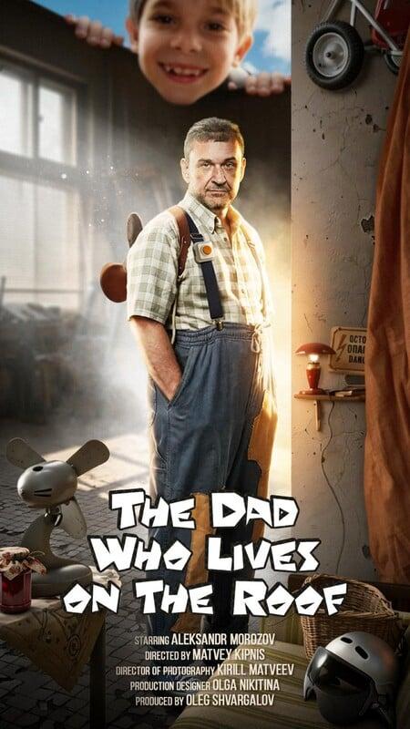 Filmplakat: The Dad, Who Lives on the Rooftop